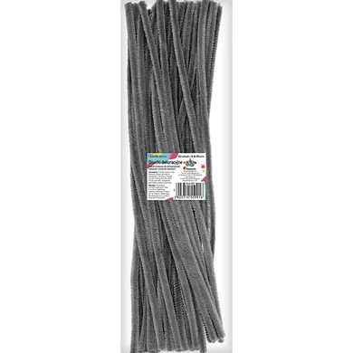 Titanum, druciki dekoracyjne, 0,6-30 cm, szare, 50 szt.