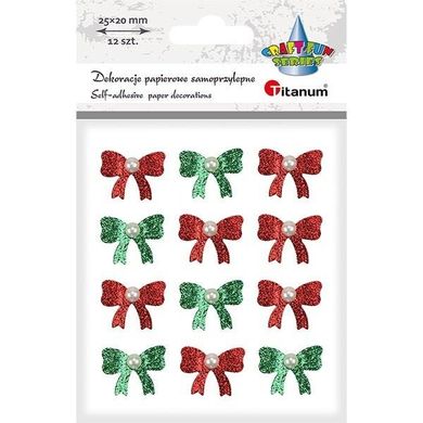 Titanum, kokardki 3D, 25-20 mm, 12 szt.