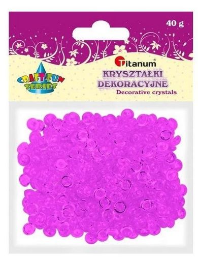 Titanum, koraliki plastikowe, połówka kuli, fioletowe, 40g