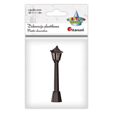 Titanum, latarnia uliczna, plastikowa, miniaturowa, 19-82 mm