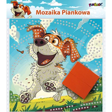 Titanum, mozaika piankowa, biegnący pies, 25-25 cm