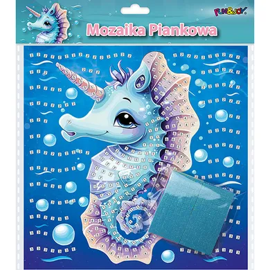 Titanum, mozaika piankowa, morski jednorożec, 25-25 cm