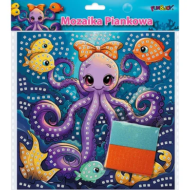 Titanum, mozaika piankowa, ośmiornica, 25-25 cm