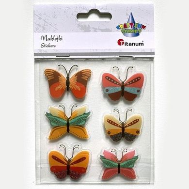 Titanum, naklejki foliowe 3D, motyle