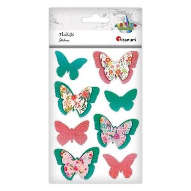 Titanum, naklejki papierowe 3D, motyle