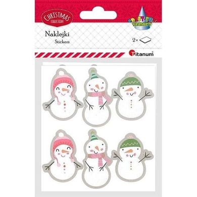 Titanum, naklejki papierowe, bałwanki