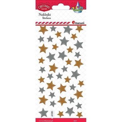 Titanum, naklejki wypukłe, gwiazdki
