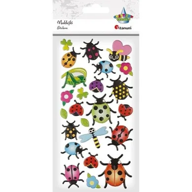 Titanum, naklejki wypukłe, owady