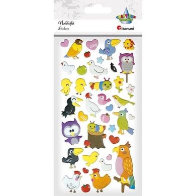 Titanum, naklejki wypukłe, ptaki