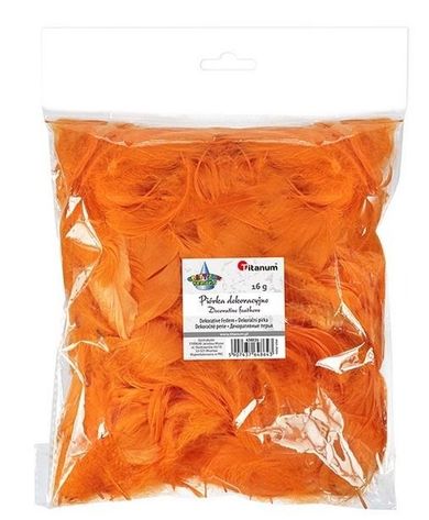 Titanum, piórka puch, pomarańczowe, 16g