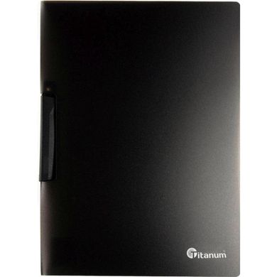 Titanum, skoroszyt z klipem, A4, czarny, 1 szt.