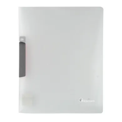 Titanum, skoroszyt z klipem, A4, szary, 1 szt.