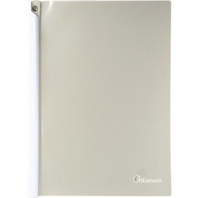 Titanum, skoroszyt zaciskowy, A4, szary, 1 szt.