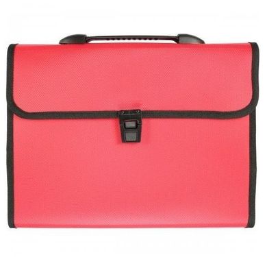 Titanum, teczka A4 z rączką, 12 przegródek, czerwona, 1 szt.