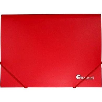 Titanum, teczka A5 z gumką, czerwona, 1 szt.