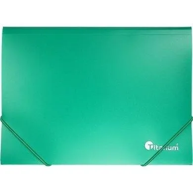 Titanum, teczka A5 z gumką, zielona, 1 szt.