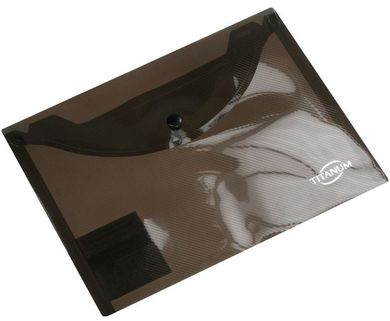 Titanum, teczka kopertowa, A5, transparentna, dymna, 1 szt.