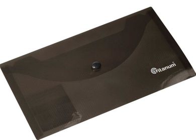 Titanum, teczka kopertowa, DL, transparentna, dymna, 1 szt.