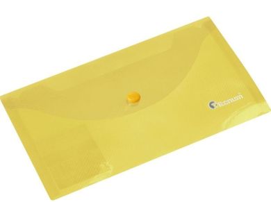 Titanum, teczka kopertowa, DL, transparentna, żółta, 1 szt.