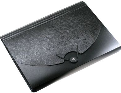 Titanum, teczka z gumką, A4, 13 przegródek, czarna, 1 szt.