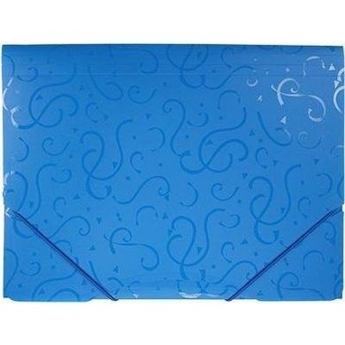 Titanum, teczka z gumką, A4, wzory, niebieska, 1 szt.