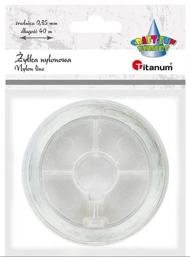 Titanum, żyłka nylonowa, przezroczysta 0,35mm, 40m