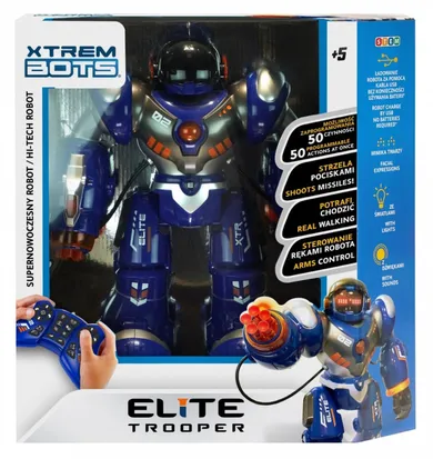 TM Toys, Elite Trooper, robot zdalnie sterowany, zabawka interaktywna