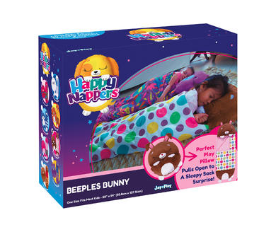 Tm Toys, Happy Nappers, śpiworek, Beeples, króliczek, brązowy