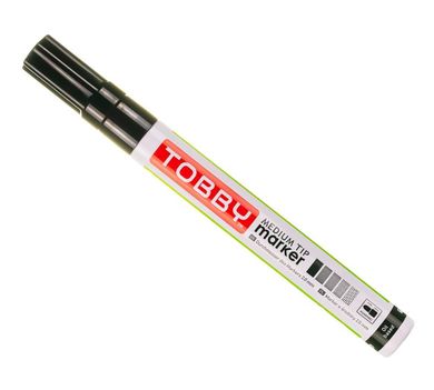 Tobby, marker olejowy, czarny