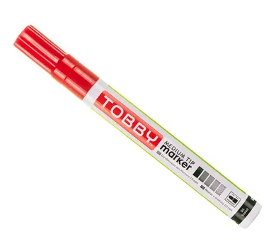 Tobby, marker olejowy, czerwony