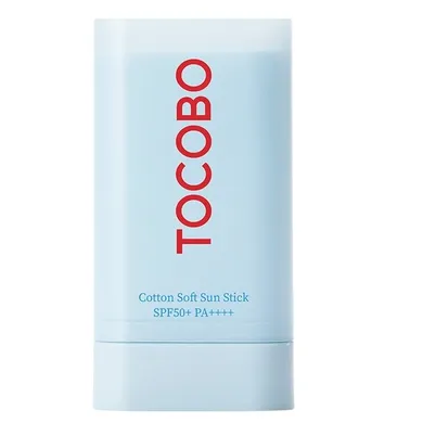 Tocobo, Cotton Soft Sun Stick SPF50+ PA++++, sztyft przeciwsłoneczny, 19g