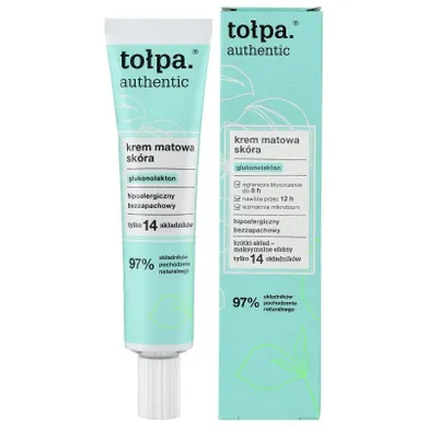 Tołpa, Authentic, krem do twarzy, matowa skóra, 40 ml