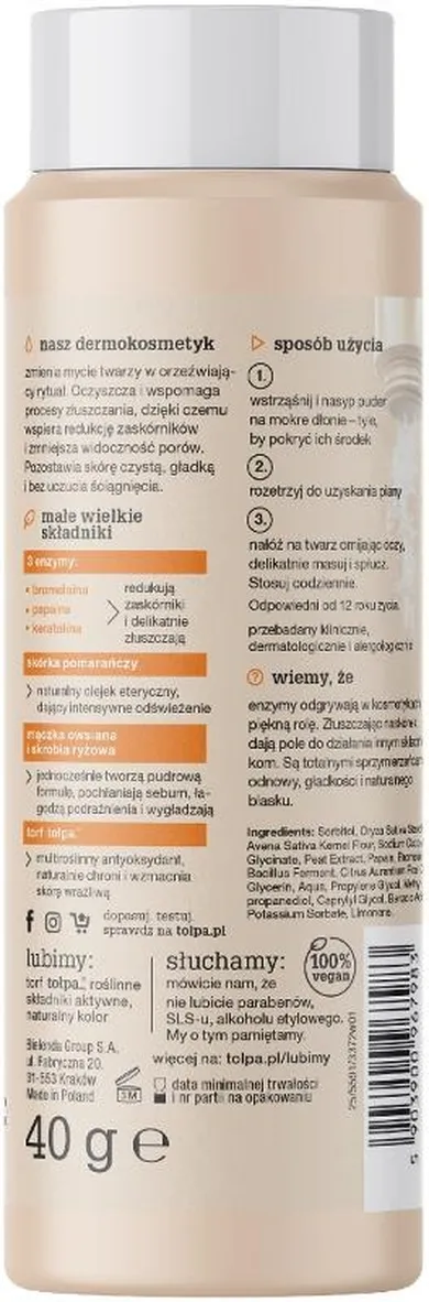 Tołpa, Dermo Face Enzyme, puder do mycia twarzy, 40 g