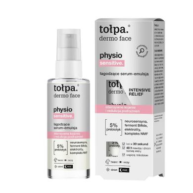 Tołpa, Dermo Face Physio, łagodzące serum, emulsja do twarzy, 45 ml