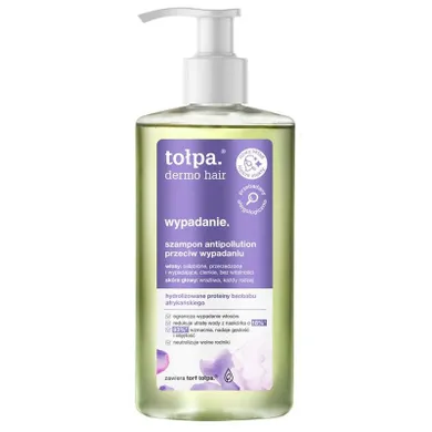 Tołpa, Dermo Hair Wypadanie, szampon antipollution przeciw wypadaniu włosów, 250 ml