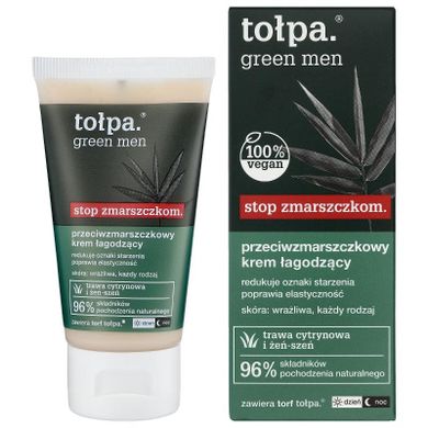 Tołpa, Green Men, przeciwzmarszczkowy krem łagodzący, 50 ml