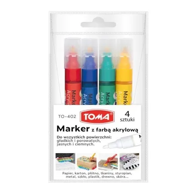 Toma, marker akrylowy, 4 kolory