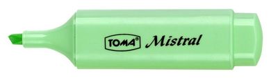 Toma, zakreślacz, pastelowy, zielony