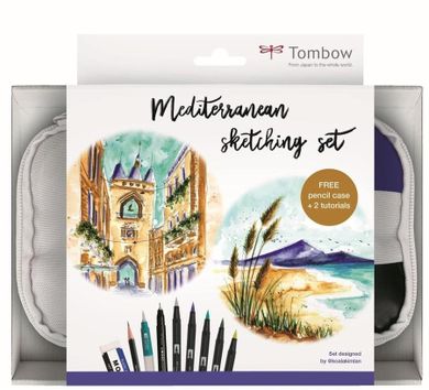 Tombow, Mediterranean Sketching Set, zestaw