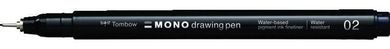 Tombow, Mono Drawing Pen, cienkopis, czarny, 02, 0.3 mm, 1 szt.