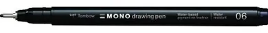 Tombow, Mono Drawing Pen, cienkopis, czarny, 06, 0.5 mm, 1 szt.