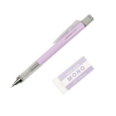 Tombow, Mono Graph, ołówek automatyczny z gumką, pastelowy, 0,5 mm
