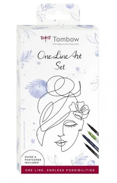 Tombow, One Line Art, zestaw do rysunku jedną kreską, 9 elementów