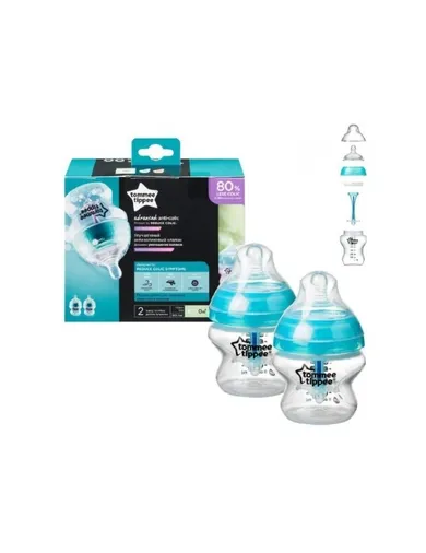 Tommee Tippee, butelka antykolkowa, Advanced, 150 ml, 2 szt.