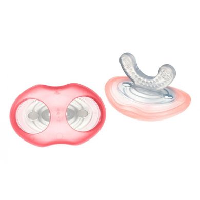 Tommee Tippee, Dziąsełko, gryzak, etap 1, różowy, 2 szt.