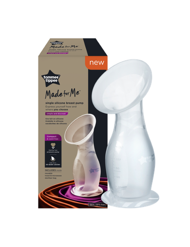 Tommee Tippee, Made for Me, laktator silikonowy, kolektor