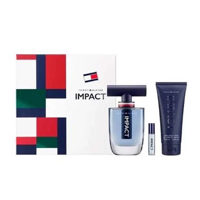 Tommy Hilfiger, Impact, zestaw, woda toaletowa spray, 100 ml + żel pod prysznic, 100 ml + miniatura wody toaletowej, 4 ml
