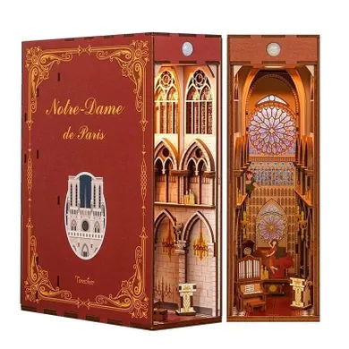 Tonecheer, Nook Notre Dame, składany drewniany model, Book