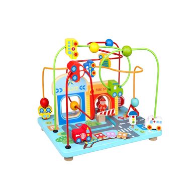 Tooky Toy, zakręcone miasto, drewniana zabawka