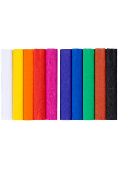 Top 2000, Creatinio, bibuła marszczona, 10 kolorów, 25-200 cm